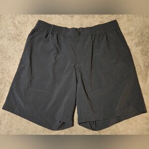 Burlebo Men's Everyday Shorts - Black w/ Retro Duck Camo Pockets - 7in inseam
